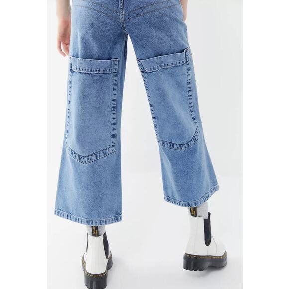 BDG High-Waisted Wide Leg Gaucho Jeans Size 25 Waist - Picture 4 of 12